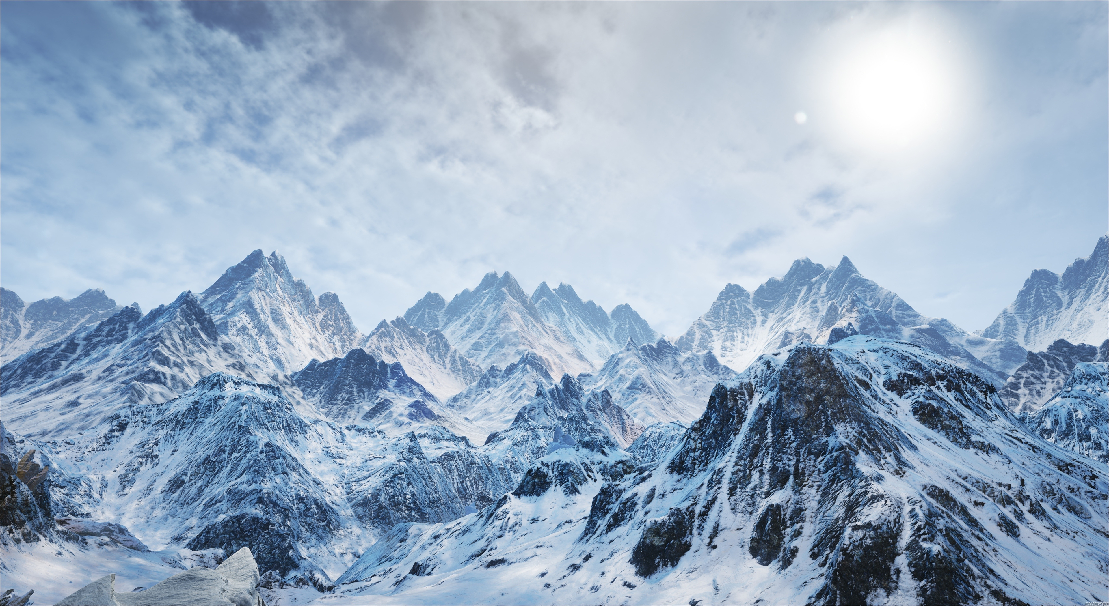 Snow Covered Mountains Hd Wallpaper Background Image 3840x2100 Id