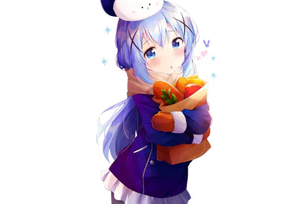 Chino Kafū Anime Is the Order a Rabbit HD Desktop Wallpaper | Background Image