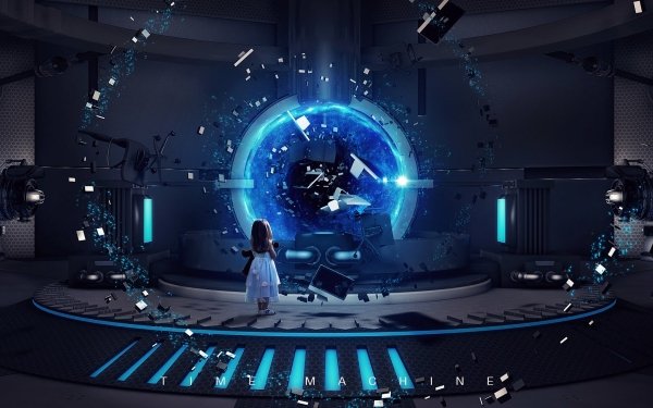 Sci Fi Machine Little Girl HD Wallpaper | Background Image