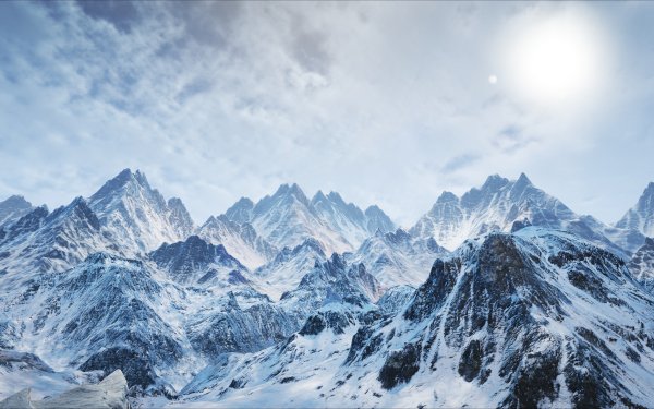 Tierra/Naturaleza Montaña Montañas Invierno Snow Peak Paisaje Fondo de pantalla HD | Fondo de Escritorio