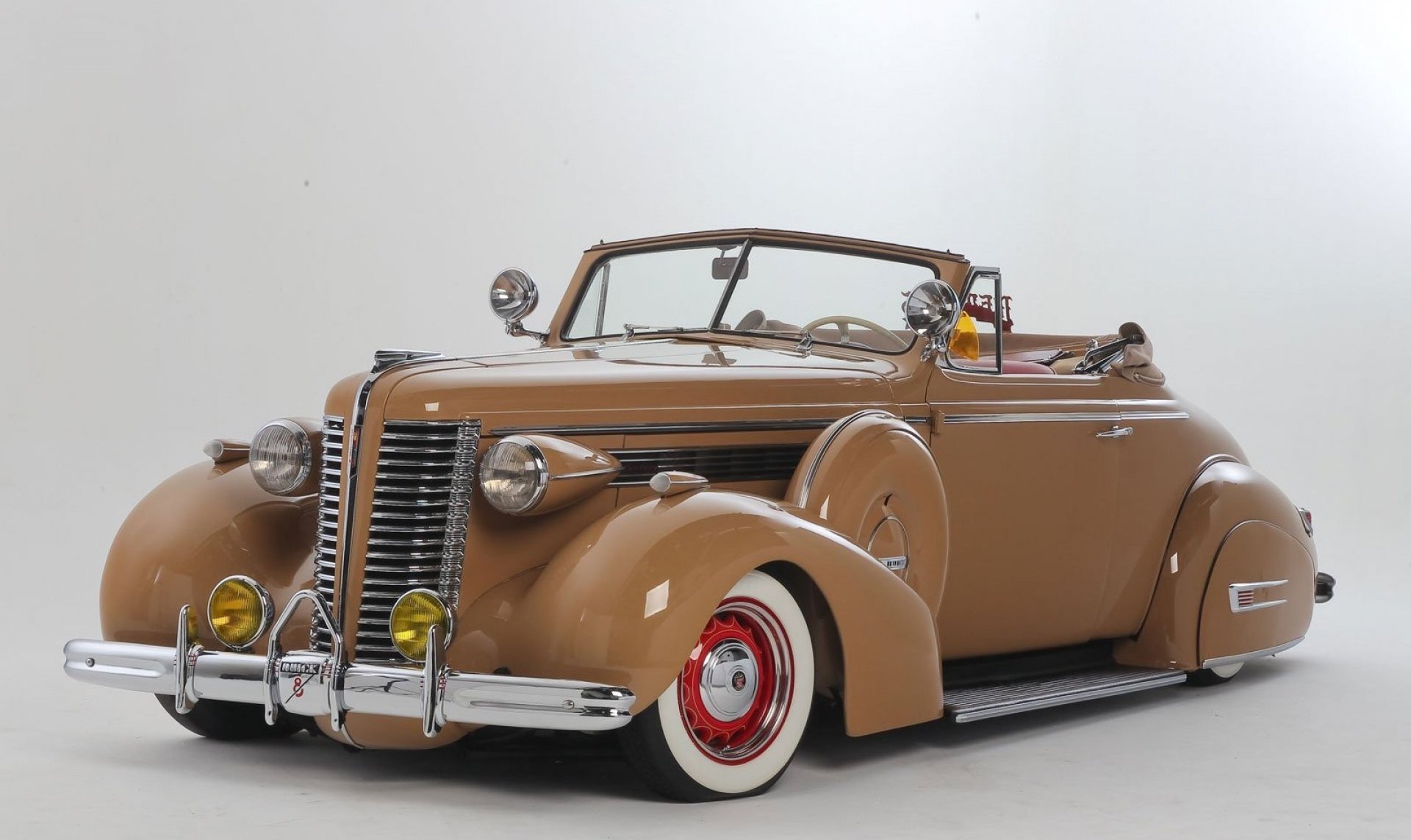 Download Brown Car Convertible Lowrider Vehicle Buick HD Wallpaper