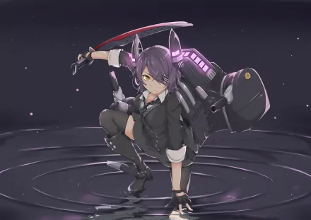 Tenryuu (Kancolle) Anime Kantai Collection HD Desktop Wallpaper | Background Image