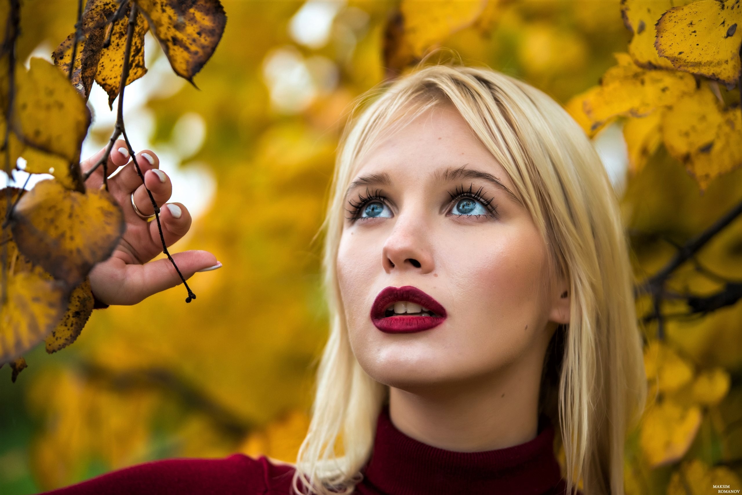 Фото С Листьями На Лице