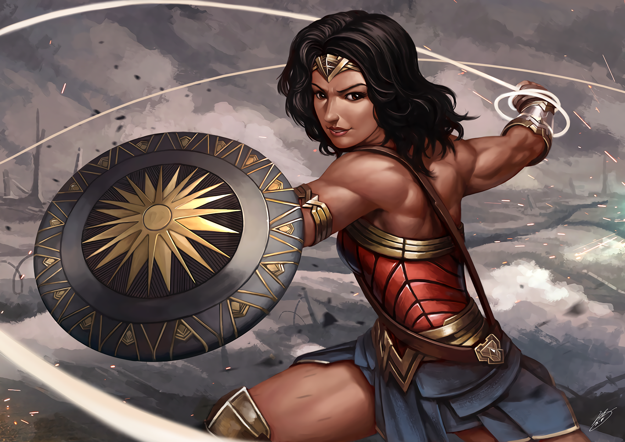 Wonder Woman HD Wallpaper by Leos "OKITA" Ng
