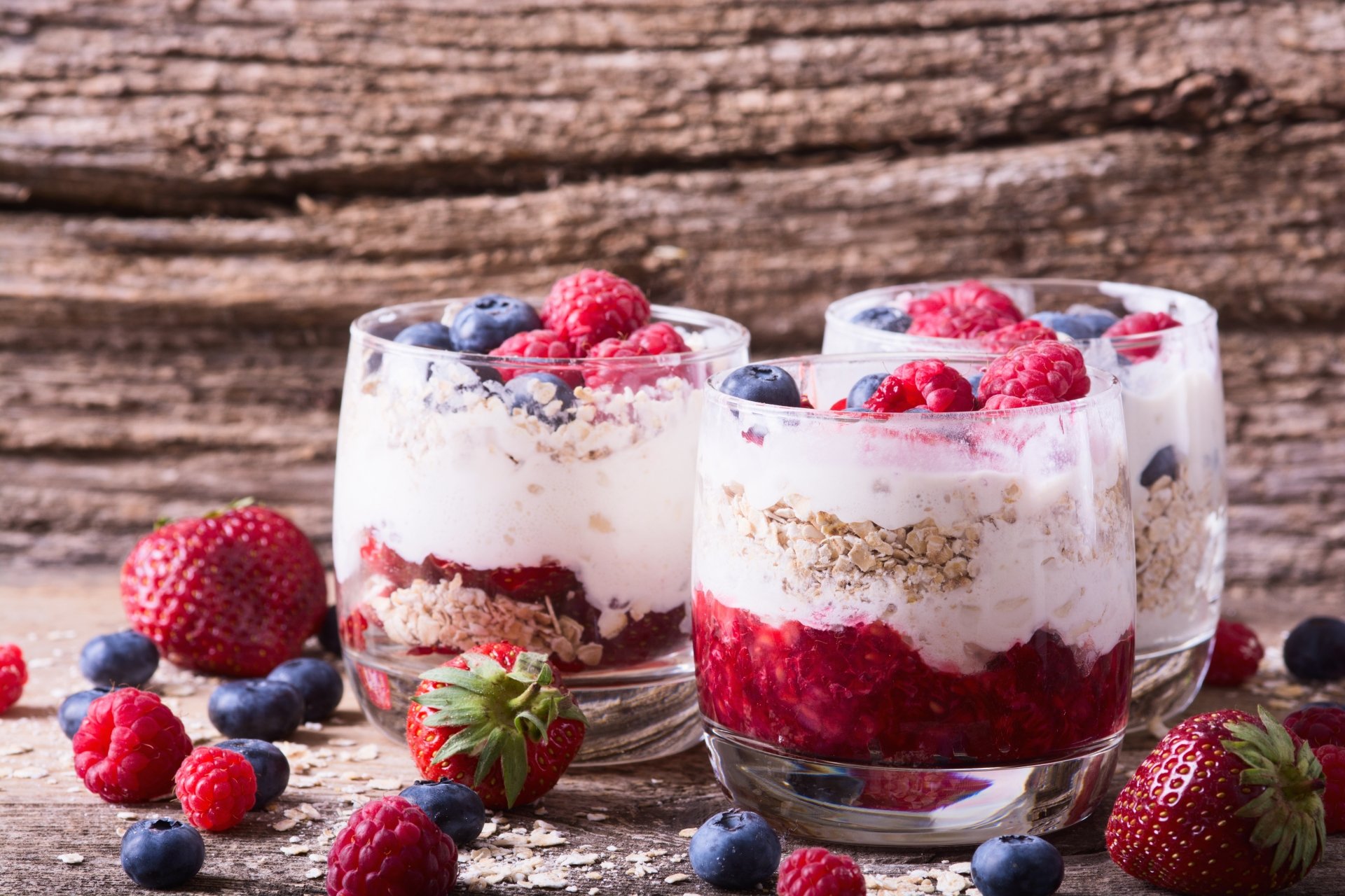 Download Muesli Yogurt Blueberry Raspberry Strawberry Fruit Berry Glass ...