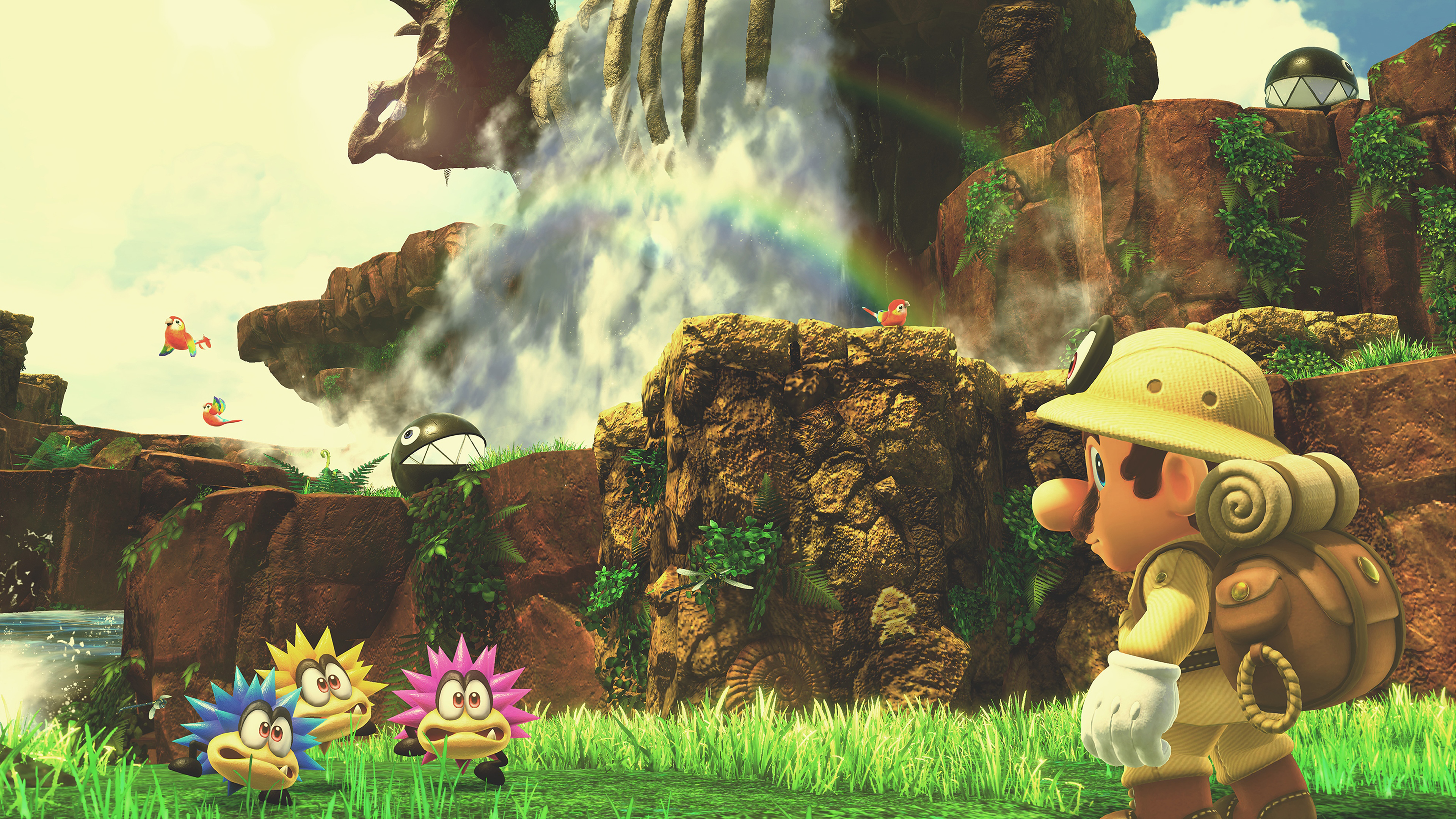 Super Mario Odyssey Cascade Kingdom Wallpaper là một trong những hình nền đẹp nhất của trò chơi đình đám đến từ nhà sản xuất Nintendo. Bạn yêu thích Super Mario Odyssey? Đừng bỏ lỡ hình ảnh tại từ khóa \