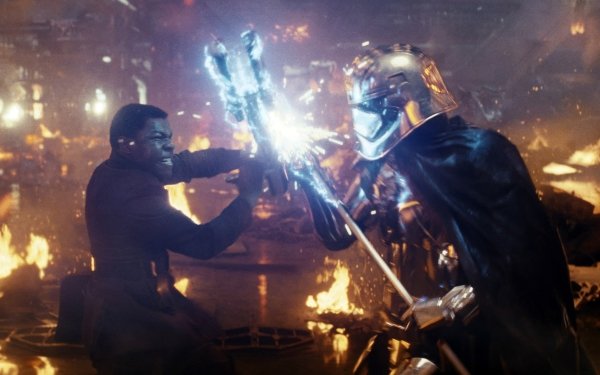 Movie Star Wars: The Last Jedi Star Wars Finn Captain Phasma John Boyega Gwendoline Christie HD Wallpaper | Background Image