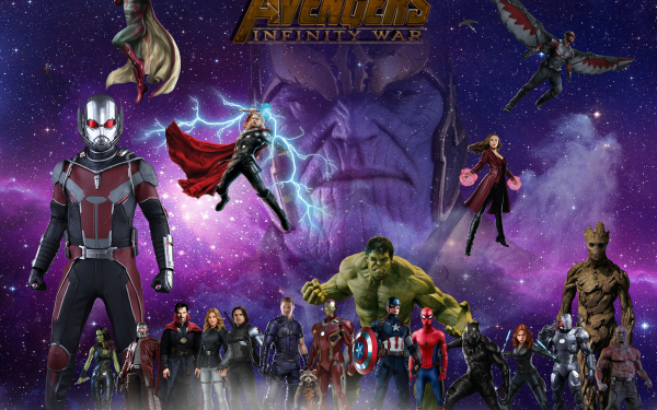 Movie Avengers: Infinity War The Avengers Avengers Hulk Thor Ant-Man Wanda Maximoff Winter Soldier Vision Falcon War Machine Spider-Man Iron Man Captain America Black Widow Black Panther Groot Rocket Raccoon Drax The Destroyer Star Lord HD Wallpaper | Background Image