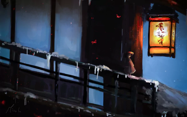 lantern night Shinmyoumaru Sukuna Anime Touhou anime night HD Desktop Wallpaper | Background Image