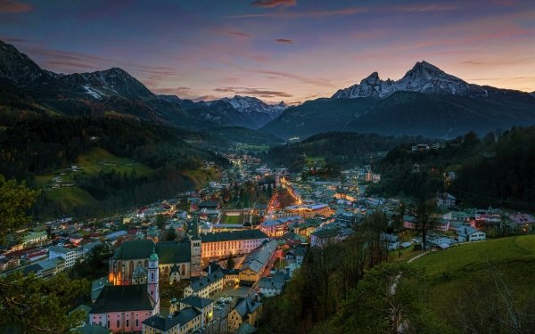 Hecho por el hombre Ciudad Ciudades Bavaria Alemania Montaña Valle Fondo de pantalla HD | Fondo de Escritorio