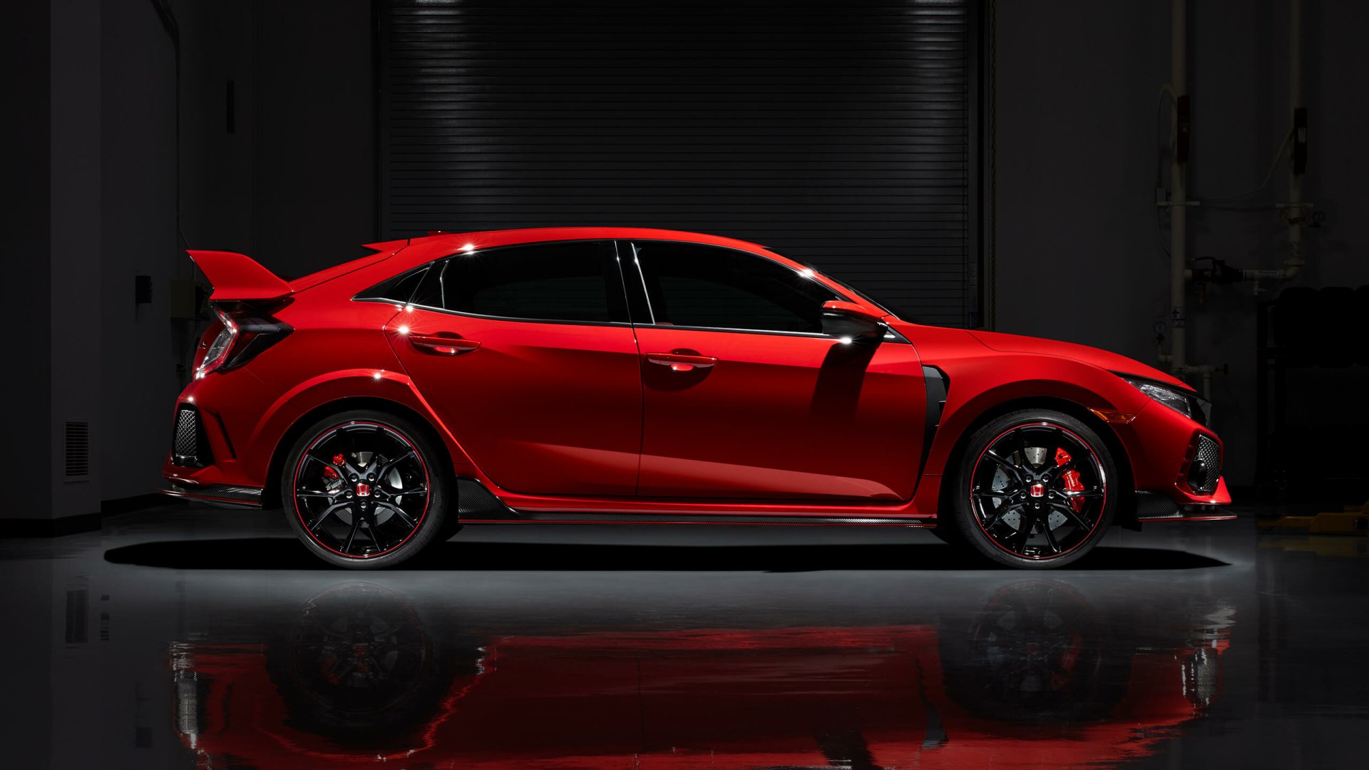 Download Reflection Car Honda Vehicle Honda Civic Type R HD Wallpaper