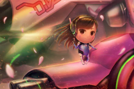 D.Va (Overwatch) video game Overwatch HD Desktop Wallpaper | Background Image