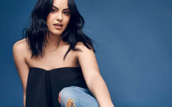 black hair brown eyes actress Celebrity Camila Mendes HD Desktop Wallpaper | Background Image