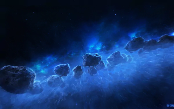Sci Fi asteroid HD Desktop Wallpaper | Background Image