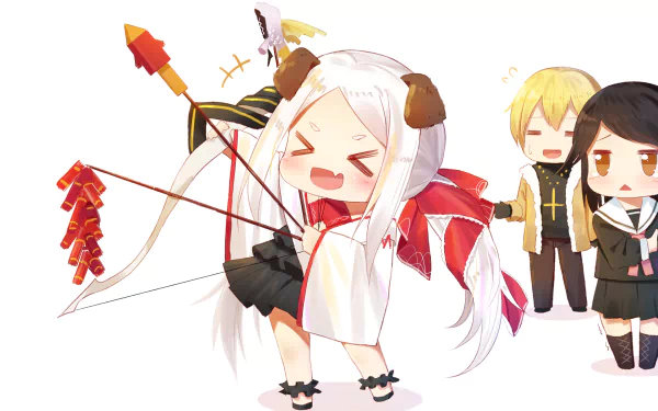 Chibi-style characters from the video game Forever 7th Capital in a lively scene, featured as an HD PC desktop wallpaper and background.
