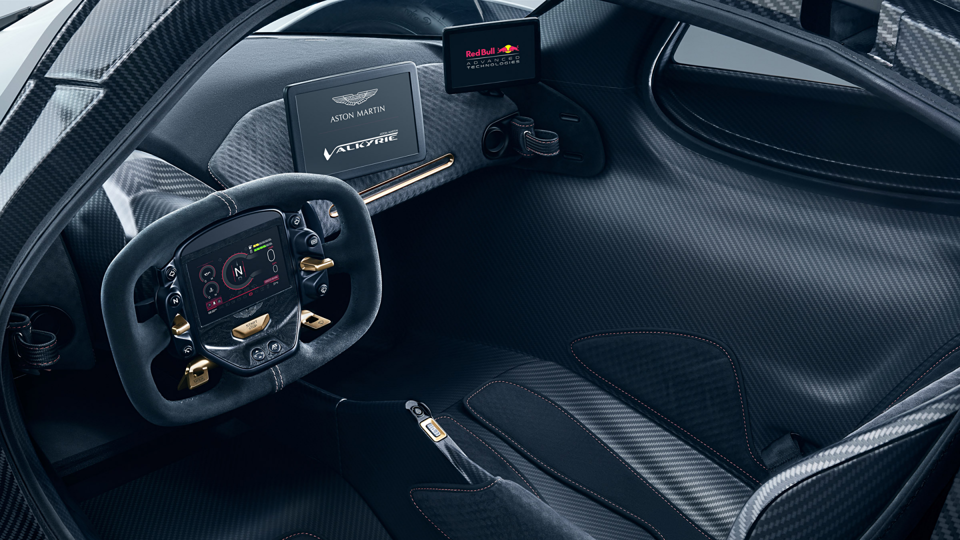 Download Interior Hybrid Car Supercar Aston Martin Vehicle Aston Martin Valkyrie HD Wallpaper