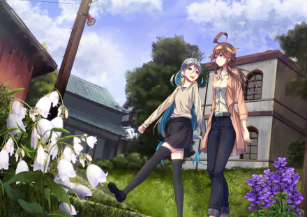 Kiyoshimo (Kancolle) Kongou (Kancolle) Anime Kantai Collection HD Desktop Wallpaper | Background Image