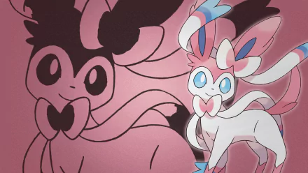 Sylveon (Pokémon) Eeveelutions Anime Pokemon HD Desktop Wallpaper | Background Image