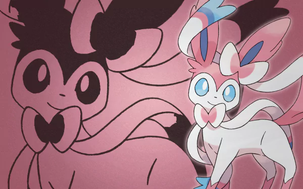 Sylveon (Pokémon) Eeveelutions Anime Pokemon HD Desktop Wallpaper | Background Image