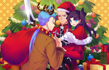 Lancer (Fate/Stay Night) Archer (Fate/Stay Night) Rin Tohsaka Anime Fate/Stay Night HD Desktop Wallpaper | Background Image