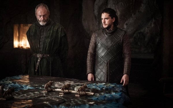 TV Show Game Of Thrones Davos Seaworth Jon Snow Liam Cunningham Kit Harington HD Wallpaper | Background Image