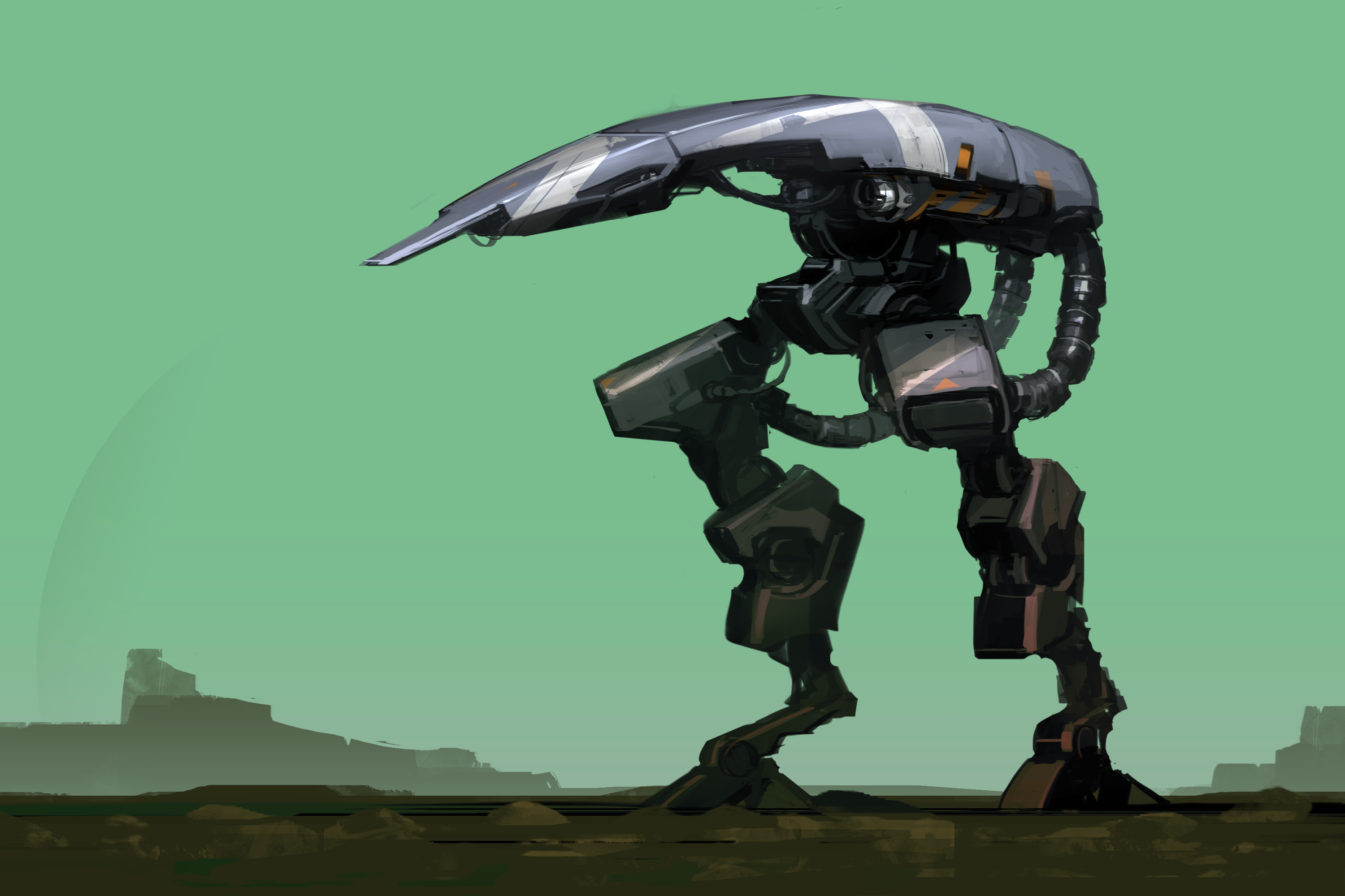 Sci Fi Robot HD Wallpaper by ksenolog