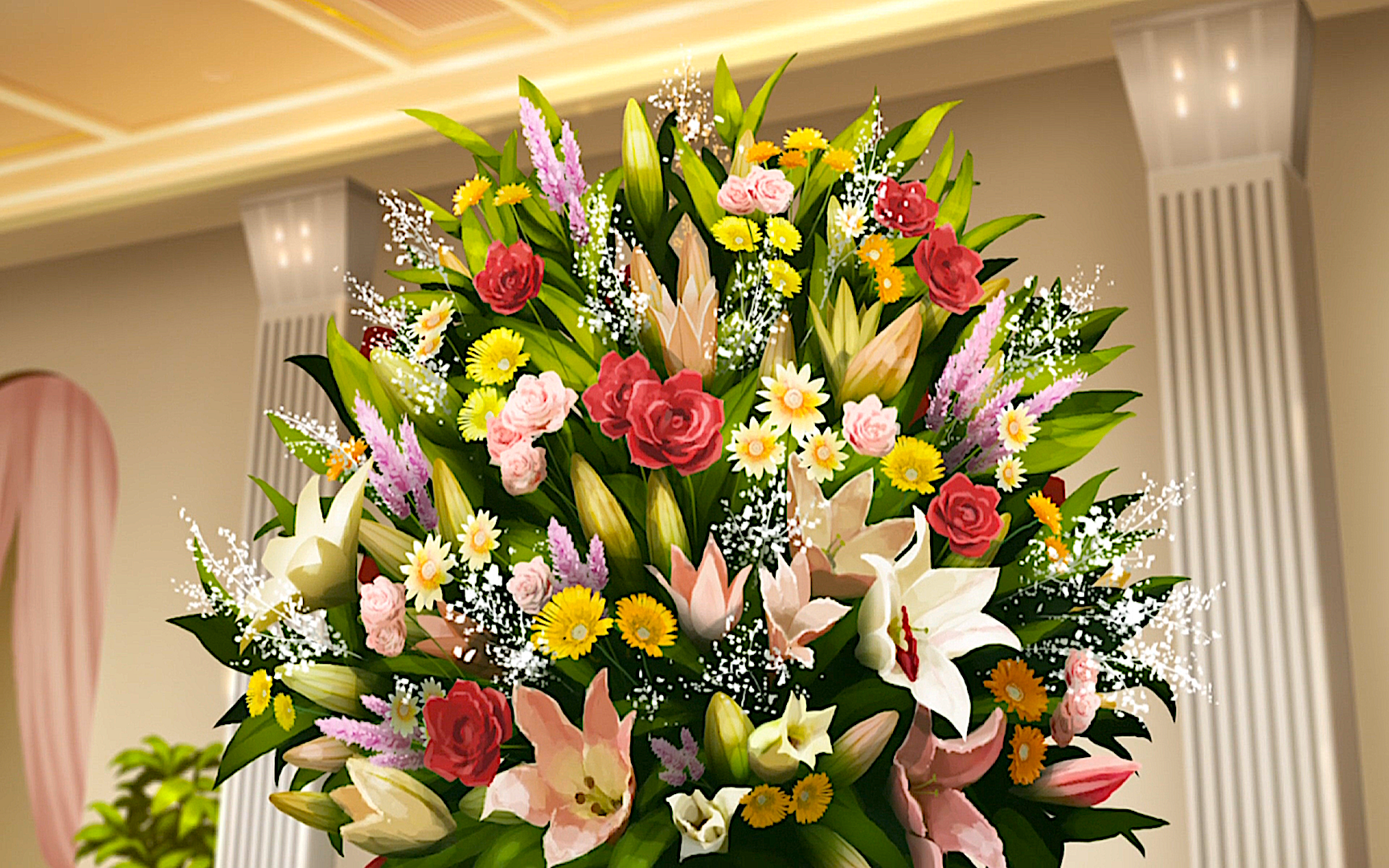 Royal Diamond GINZA Bouquet Wallpaper and Background Image | 1728x1080