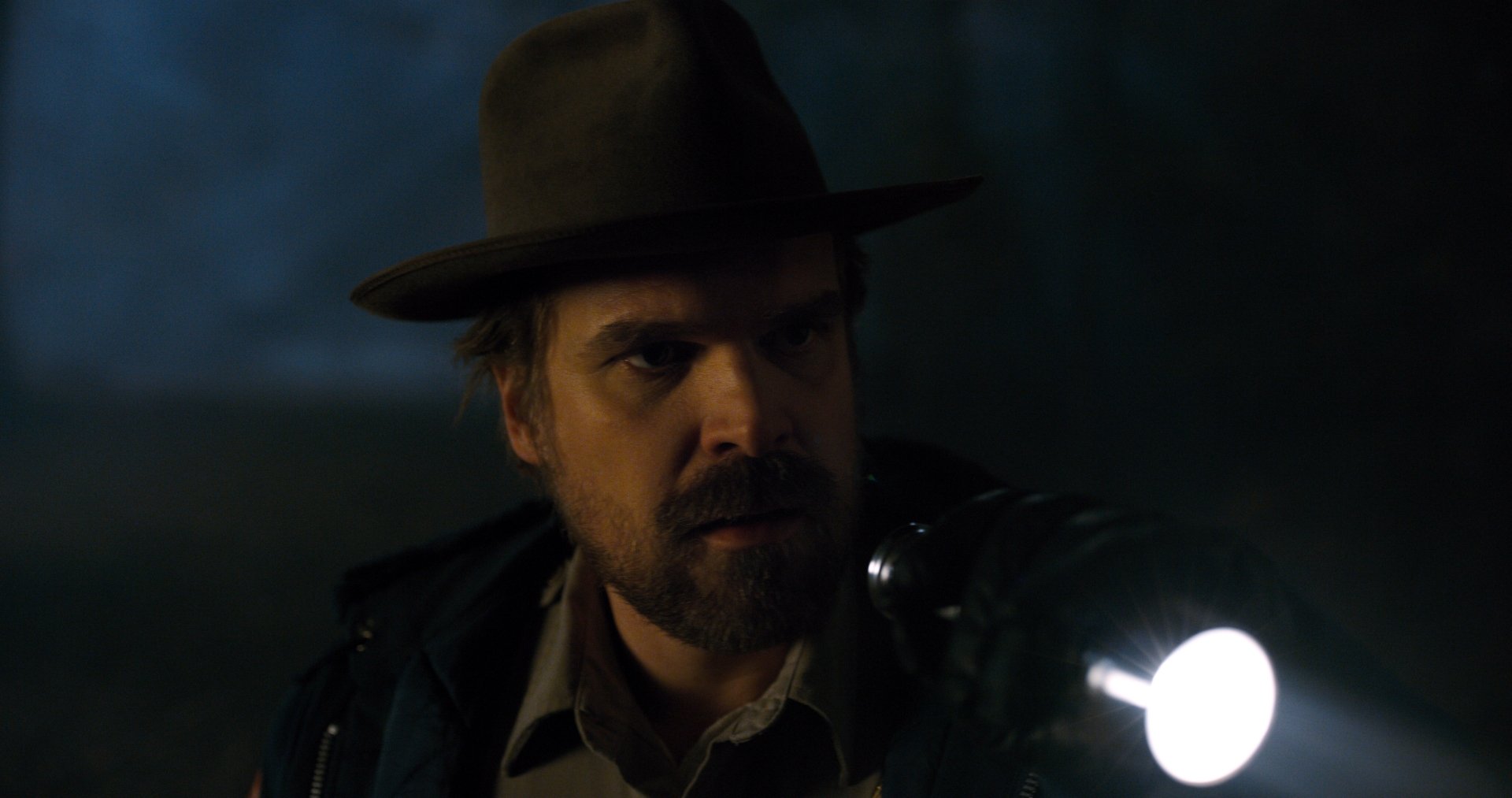 Download Stranger Things - Season 2 Jim Hopper David Harbour TV Show Stranger Things 8k Ultra HD Wallpaper