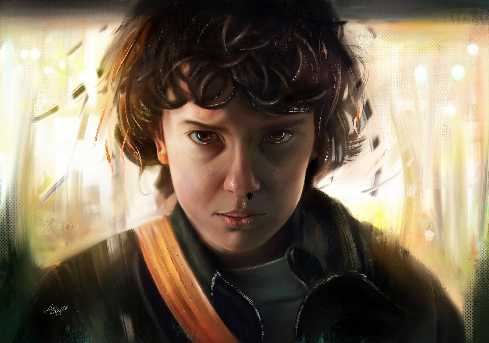 Очень странные дела арт. Stranger things. Stranger things Art 11. Stranger things Eleven Art. Stranger things Eleven Wallpaper.