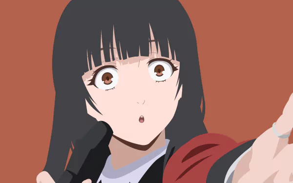minimalist Yumeko Jabami Anime Kakegurui minimalist anime HD Desktop Wallpaper | Background Image