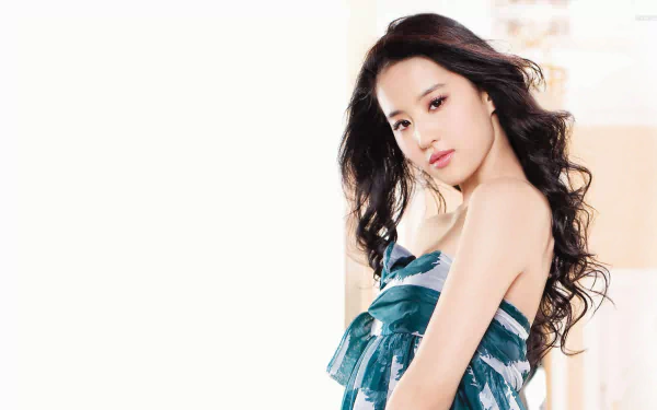 brown eyes long hair black hair asian model Celebrity Liu Yifei HD Desktop Wallpaper | Background Image