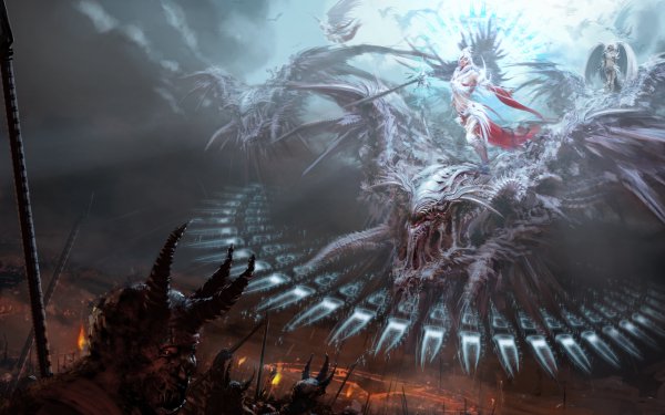 Fantasy Battle Angel Demon Dark Creature Monster HD Wallpaper | Background Image