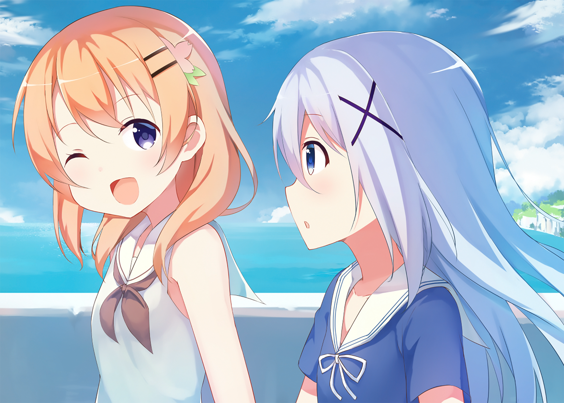 Download Chino Kafū Kokoa Hoto Anime Is The Order A Rabbit HD Wallpaper by .com