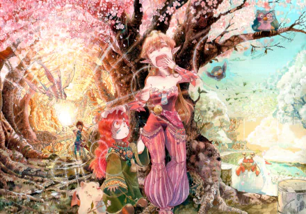 Randi (Secret Of Mana) Primm (Secret Of Mana) Popoi (Secret Of Mana) video game Secret Of Mana HD Desktop Wallpaper | Background Image