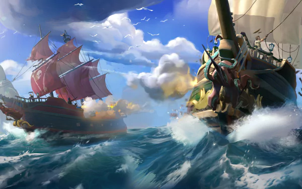 video game Sea Of Thieves HD Desktop Wallpaper | Background Image