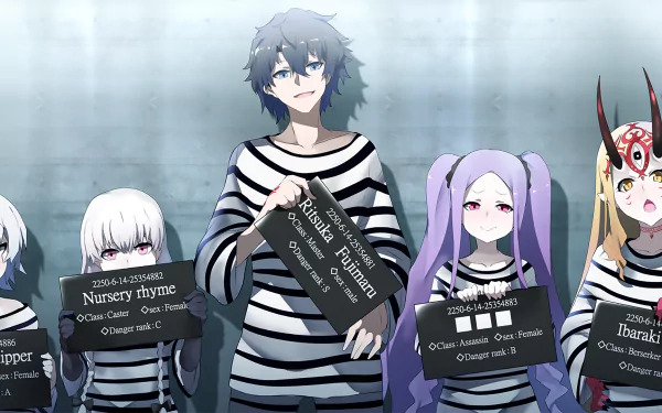 Wu Zetian (Fate/Grand Order) Fujimaru Ritsuka (Male) Abigail Williams (Fate/Grand Order) Ibaraki Douji Nursery Rhyme Jack the Ripper (Fate/Apocrypha) Kiyohime (Fate/Grand Order) Anime Fate/Grand Order HD Desktop Wallpaper | Background Image