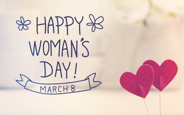 Holiday Women's Day Heart Happy Women's Day HD Wallpaper | Background Image