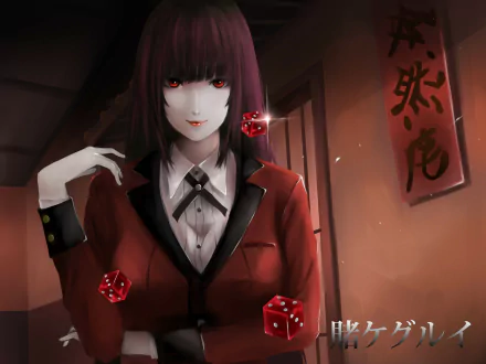 Yumeko Jabami Anime Kakegurui HD Desktop Wallpaper | Background Image