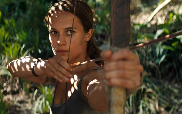 Lara Croft Alicia Vikander movie Tomb Raider (2018) HD Desktop Wallpaper | Background Image