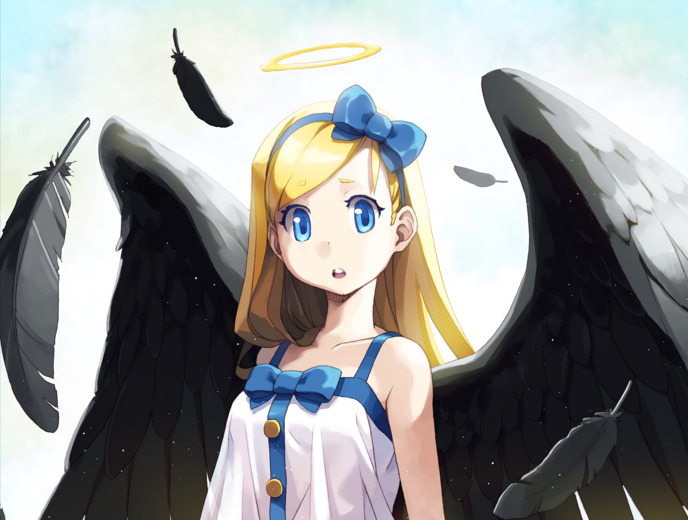 Iblisia the Blue-Eyed Angel from Rage of Bahamut – HD Video Game ...