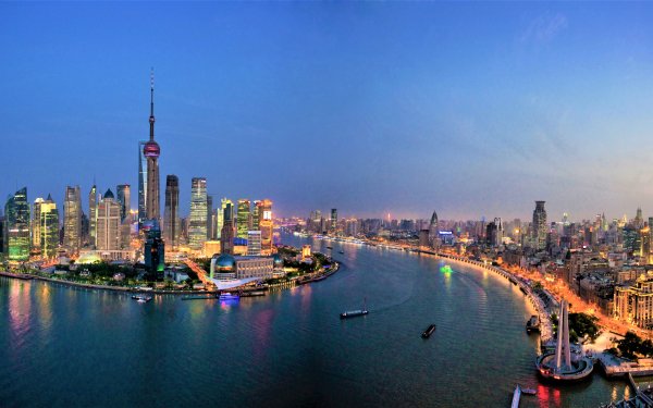 Shanghai HD Wallpaper | Background Image | 5120x1440 | ID:1095813