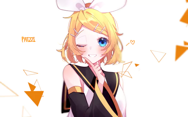 Rin Kagamine Anime Vocaloid HD Desktop Wallpaper | Background Image