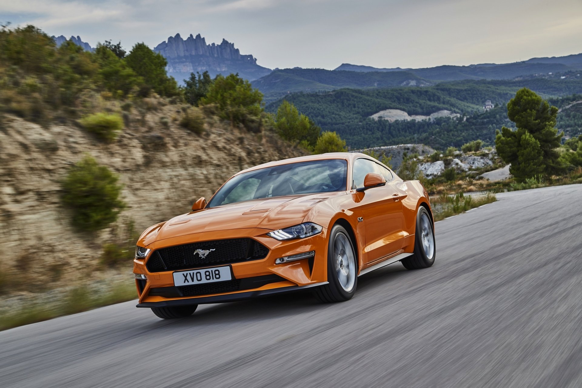 Orange Ford Mustang GT Muscle Car – Stunning HD Wallpaper Drive, image size:1920x1280