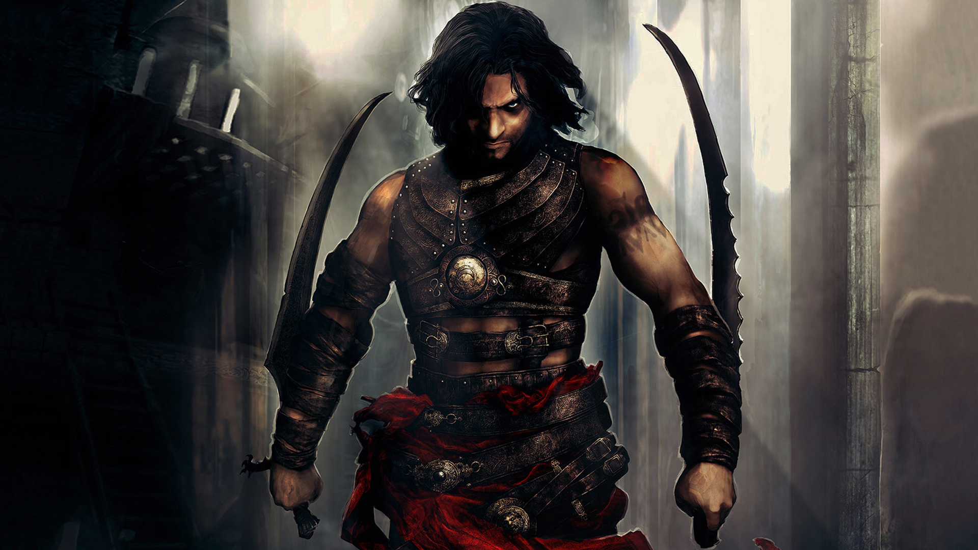 Prince Of Persia warrior holding a sword in a striking pose