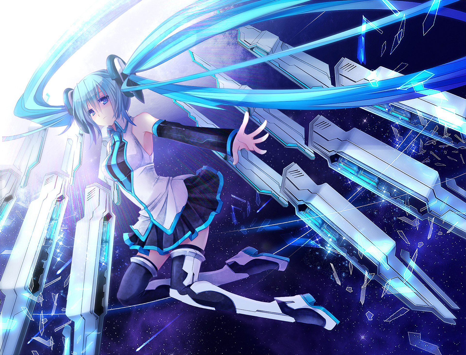 Download Hatsune Miku Anime Vocaloid Wallpaper by Yuuki Kira