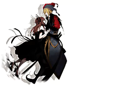 hat blonde short hair brown hair long hair Anime Original HD Desktop Wallpaper | Background Image