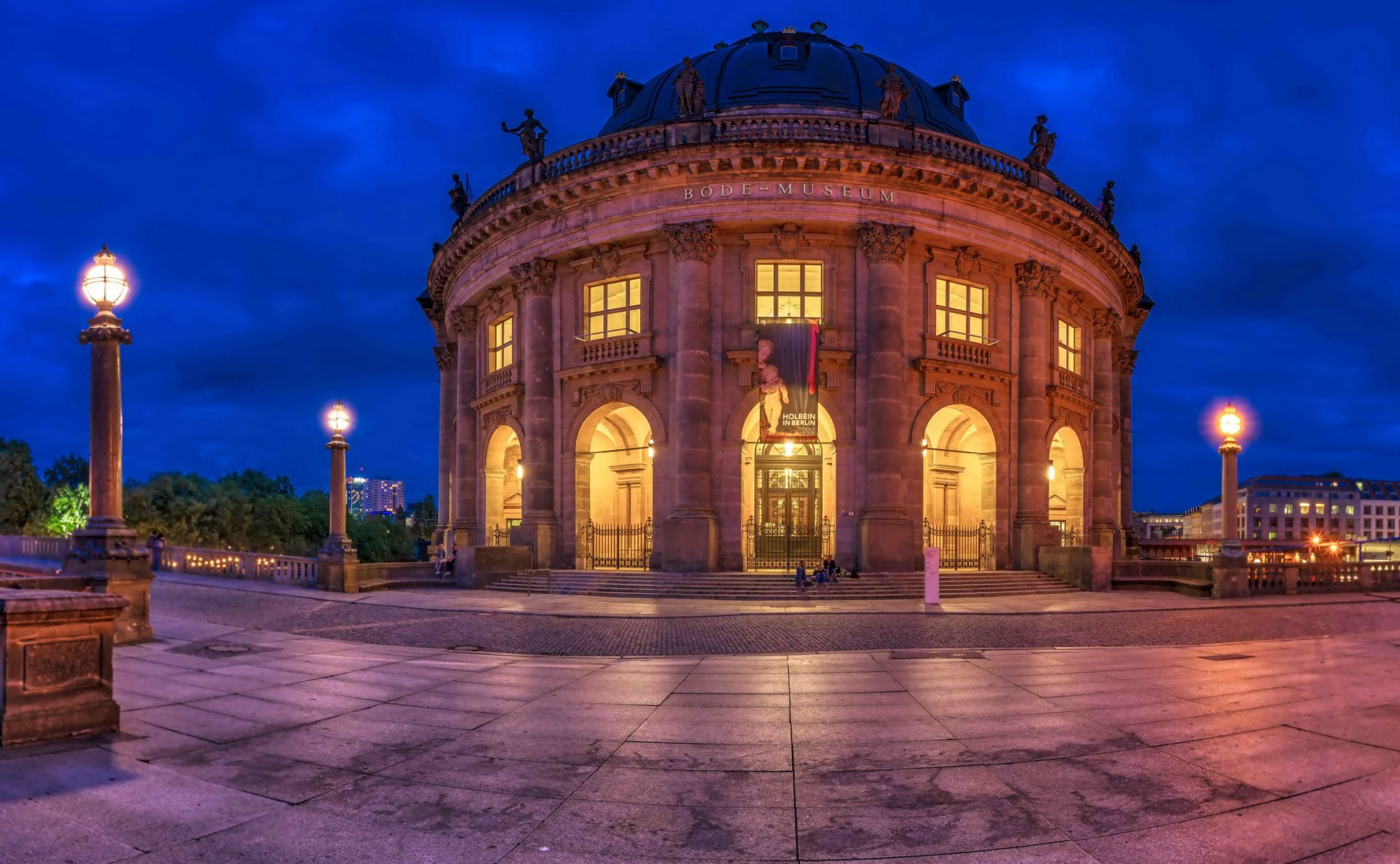 Download Light Dusk Twilight Architecture Building Germany Man Made Bode Museum HD Wallpaper