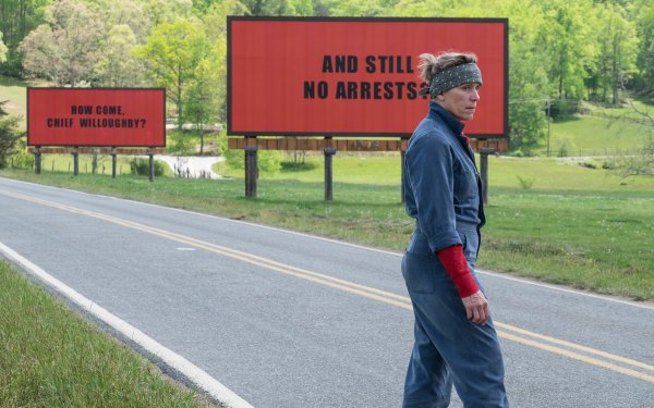 Movie Three Billboards Outside Ebbing, Missouri Frances McDormand HD Wallpaper | Background Image