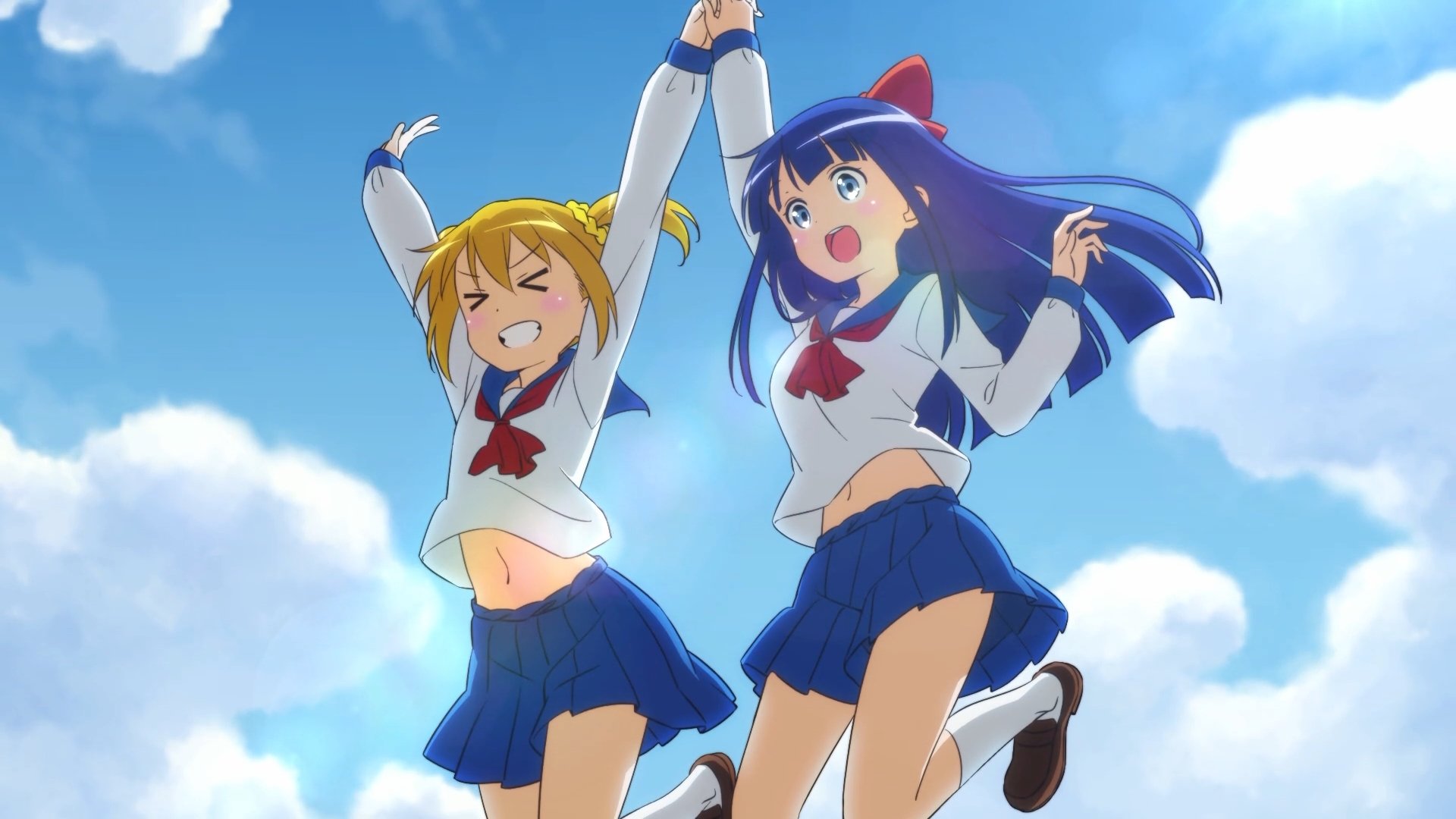 Download Pipimi (Pop Team Epic) Popuko (Pop Team Epic) Anime Pop Team Epic HD Wallpaper