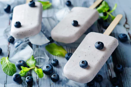 blueberry still life fruit ice cream food popsicle HD Desktop Wallpaper | Background Image